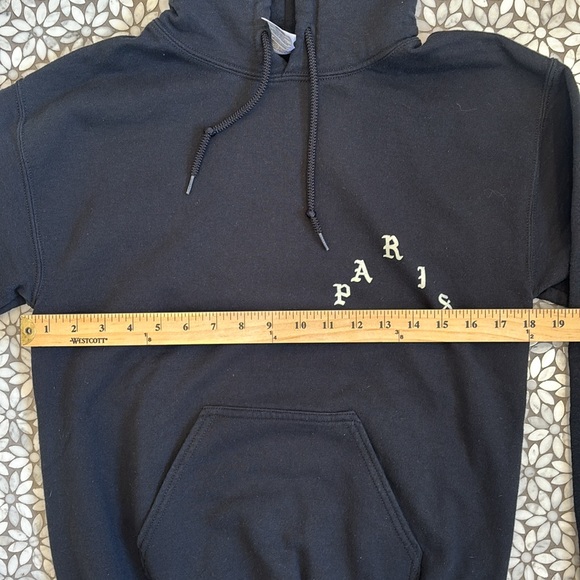 Unisex Kanye West Saint Pablo Paris‎ Tour Hoodie in Black, Size Small - Picture 6 of 6